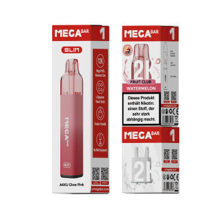 Megabar Slim Starter Kit - Watermelon (Akkuträger +...