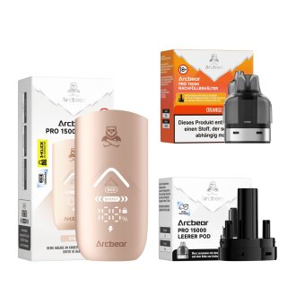 Arcbear Pro 15000 Starter Kit - Orange (Akkuträger +...