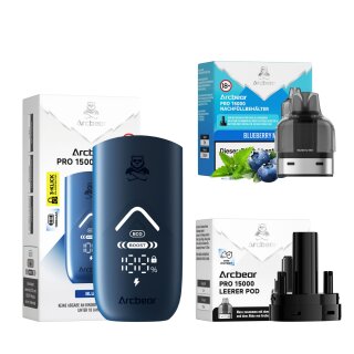 Arcbear Pro 15000 Starter Kit - Blueberry Mint...